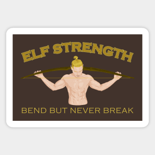 Elf Fitness - Bend But Never Break Sticker